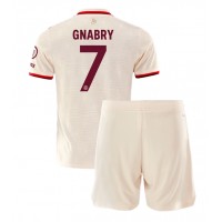 Camisa de Futebol Bayern Munich Serge Gnabry #7 Equipamento Alternativo Infantil 2024-25 Manga Curta (+ Calças curtas)